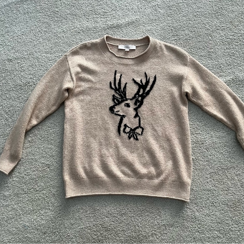 XS LOFT deer sweater